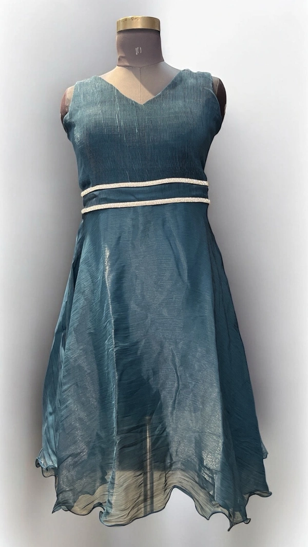 Me Billa Midnight Glow Midi Dress - teal blue, XXL