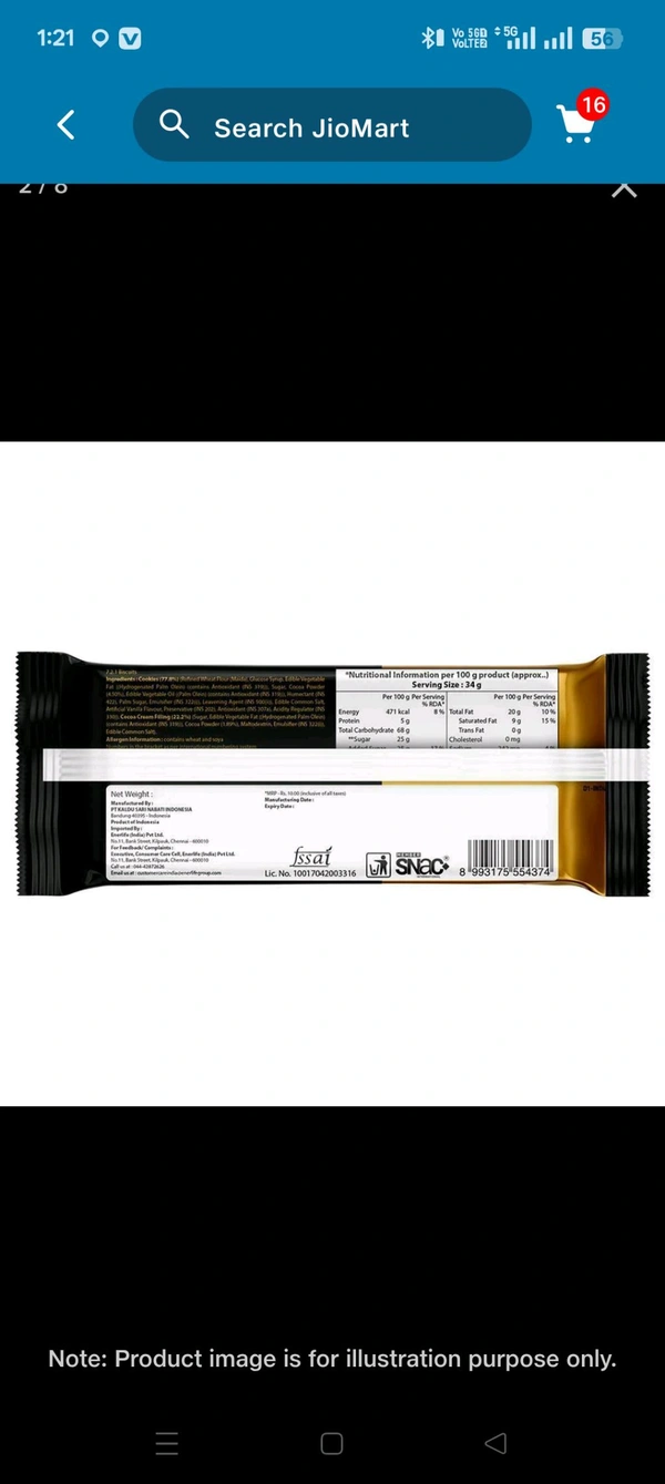 Nabati Nextar Brownies Chocoa Cream Biscuit 30 g