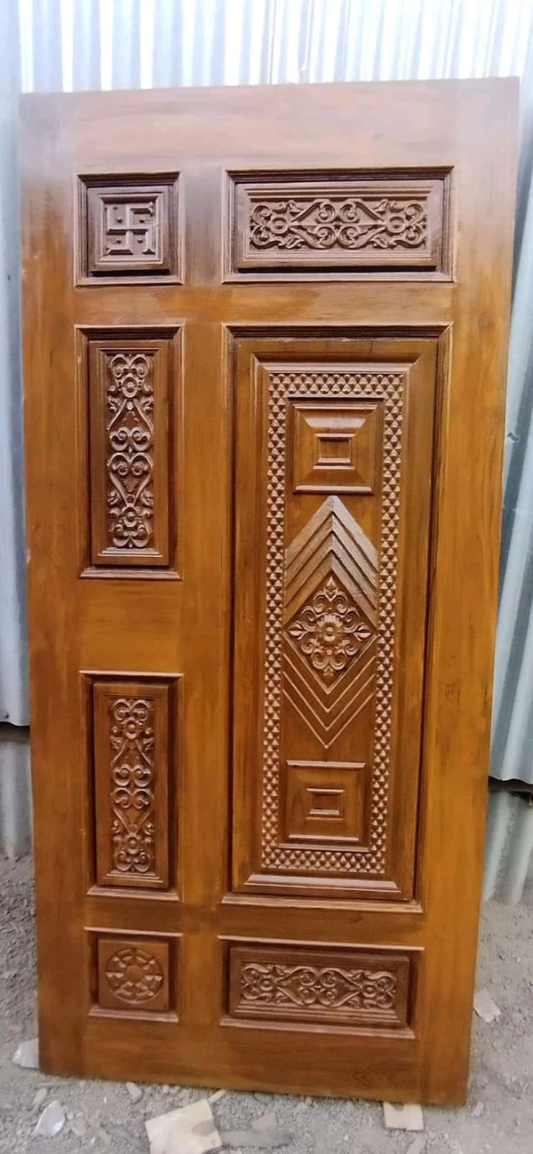 Teak Wood Carving Door - 36×78