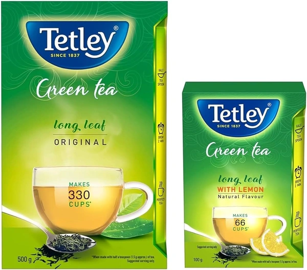 TETLEY GREEN TEA LONG LEAF - 100GM