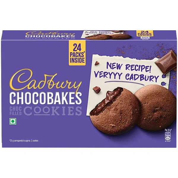 CADBURY CHOCOBAKES COOKIES - 24X9GM