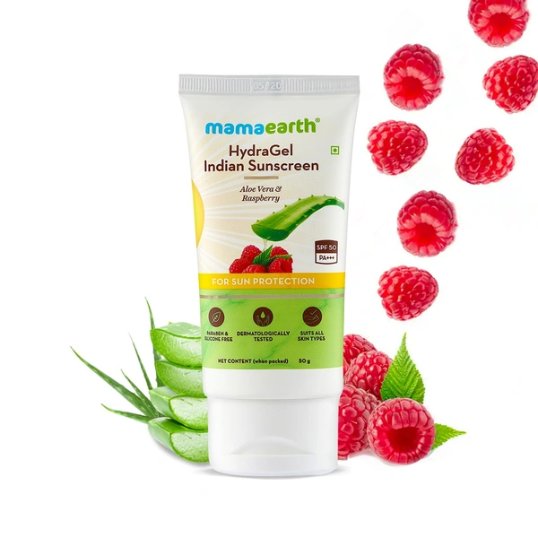 MAMAEARTH SPF-50 HYDRA GEL SUNSCREEN - 50GM