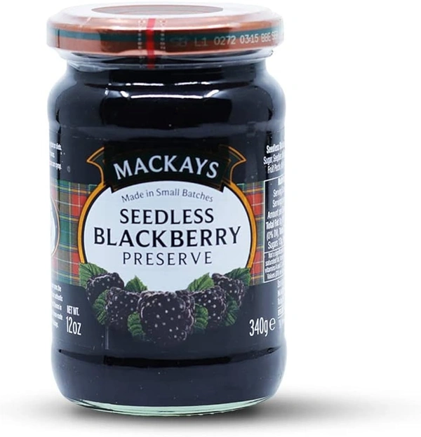 MACKAYS JAMS BLACKBERRY PRESERVE - 340GM