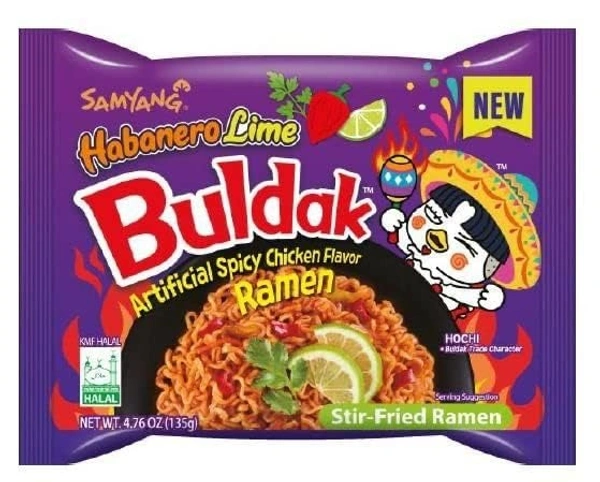 SAMYANG BULDAK HABANERO LIME HOT CHKN RAMEN - 140GM