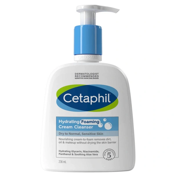 CETAPHIL HYDRATING FOAMING CREAM CLEANSER - 236ML