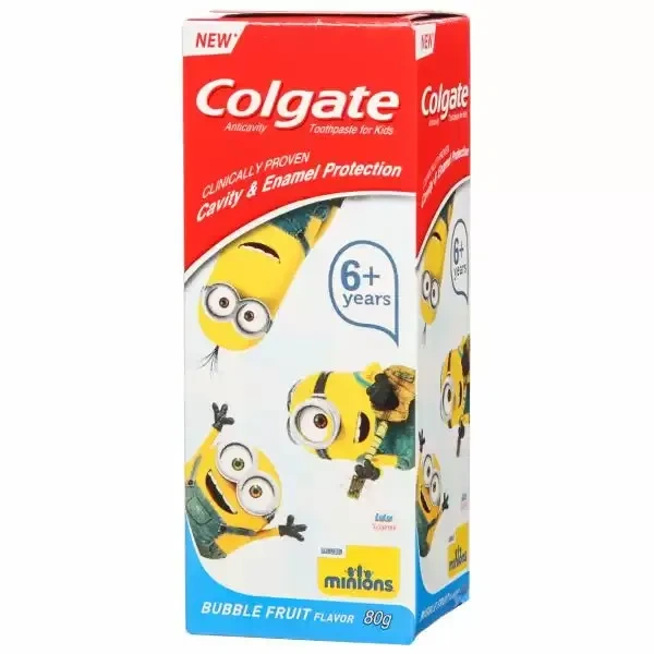 COLGATE T/P KIDS MINIONS BUBBLE FRUIT 80GM - 80GM