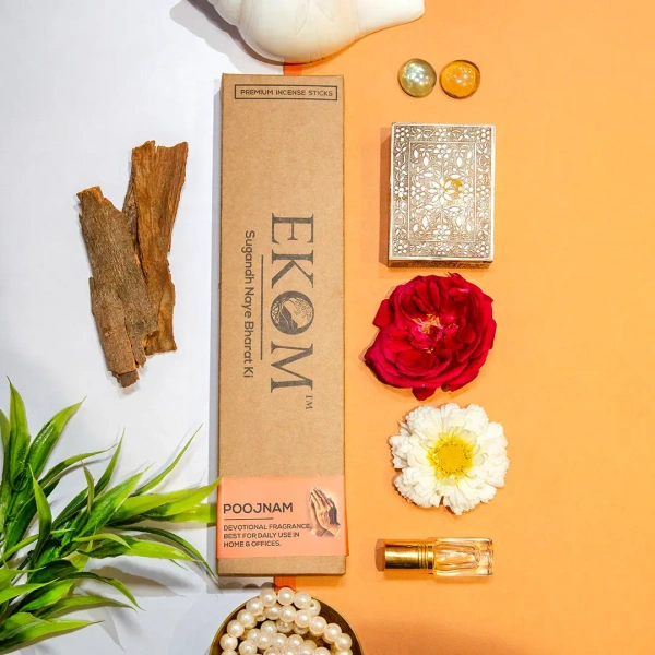EKOM INCENSE STICKS POOJNAM - 15N