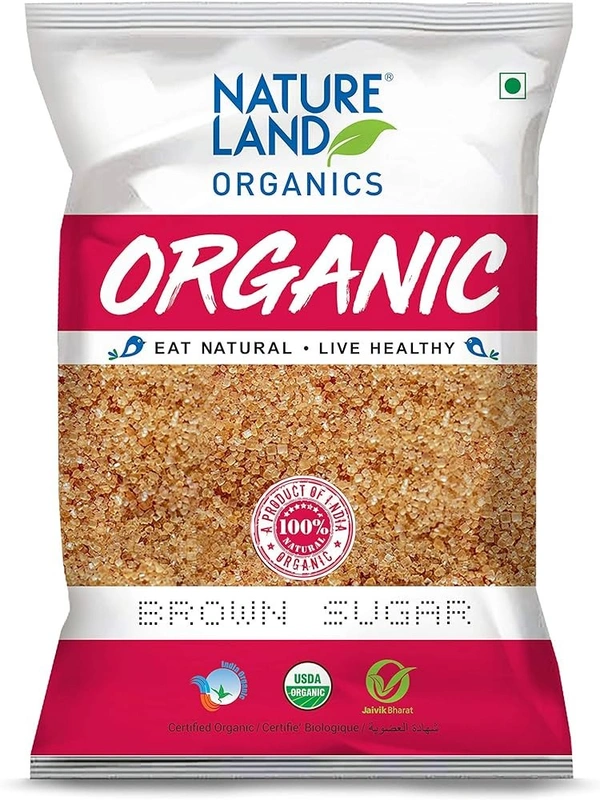 NLO ORGANIC BROWN SUGAR - 500GM