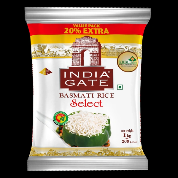 INDIA GATE SELECT BASMATI - 1.2KG
