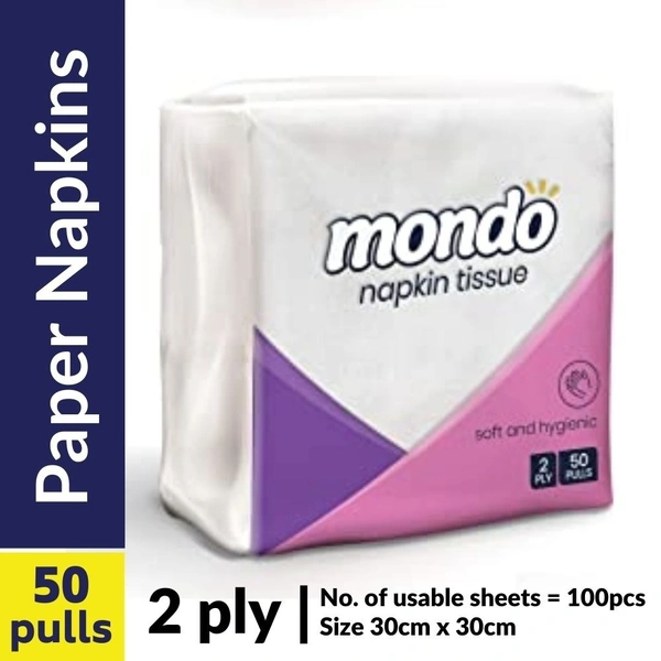 MONDO NAPKIN TISSUE 2PLY - 50N