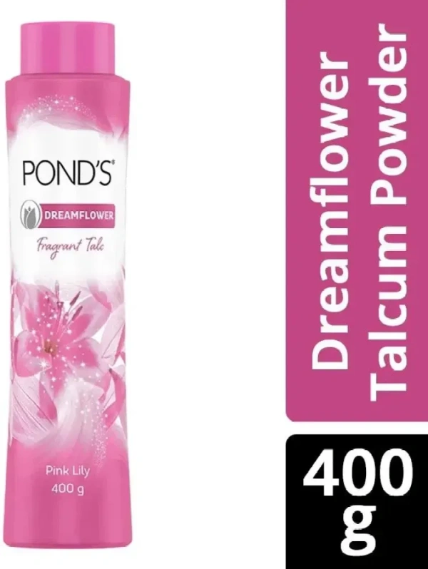 PONDS TALC PINK LILY - 400GM
