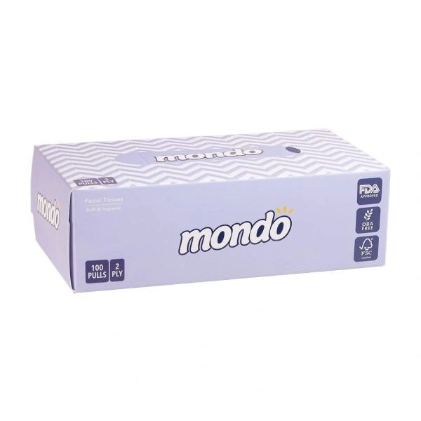 MONDO FACIAL TISSUES 2PLY - 100PULLS