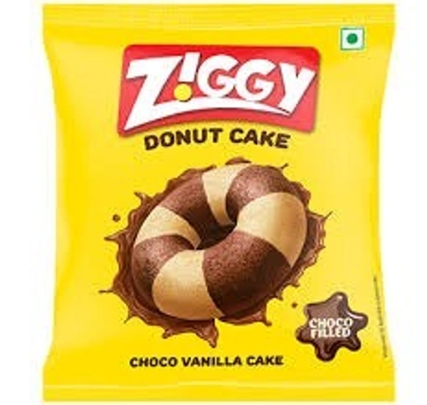 ZIGGY DONUT CAKE CHOCO VANILLA - 47GM