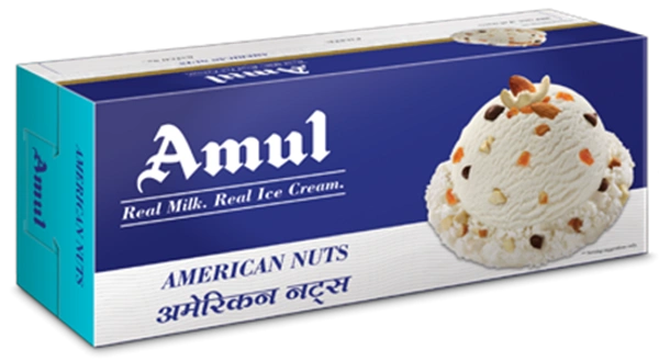AMUL ICE CREAM BRICK AMERICAN NUTS - 750ML