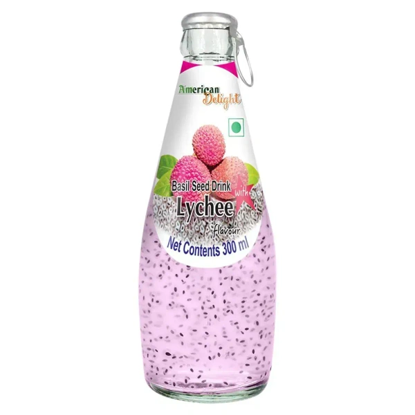 AMERICAN D BASIL SEED DRINK LYCHEE - 300ML