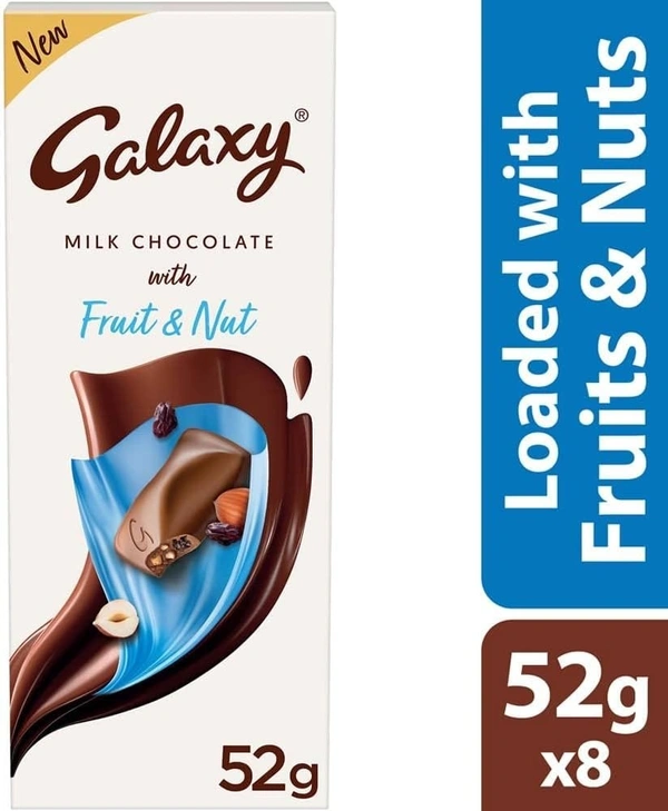 GALAXY FRUIT & NUT CHOCLATE - 52GM