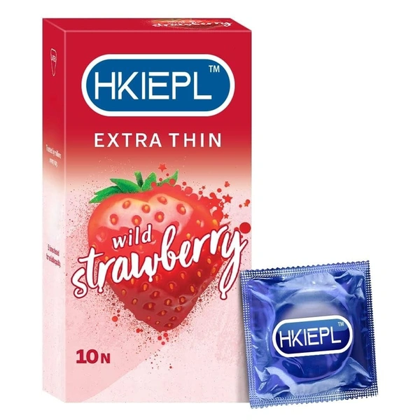 DUREX CONDOMS EXTRA THIN WILD STRAWBERRY - 10N