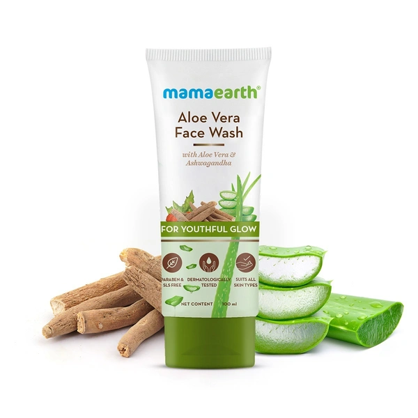MAMAEARTH F/WASH ALOE VERA - 100ML