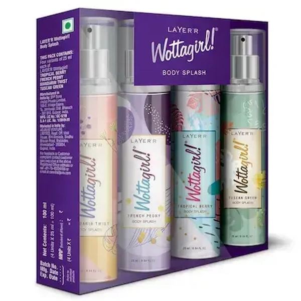 LAYER WOTTAGIRL BODY MIST PACK OF 4 - 25ML