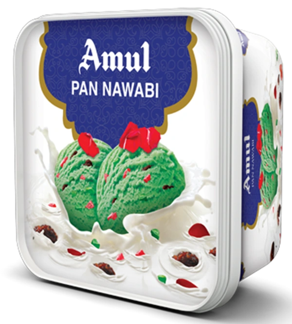 AMUL ICE CREAM TUB PAN NAWABI - 1LTR