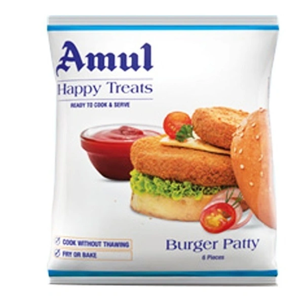 AMUL RTE VEG BURGER PATTY - 360GM