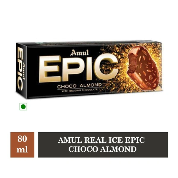 AMUL ICE CREAM EPIC CHOCO ALMOND - 80ML