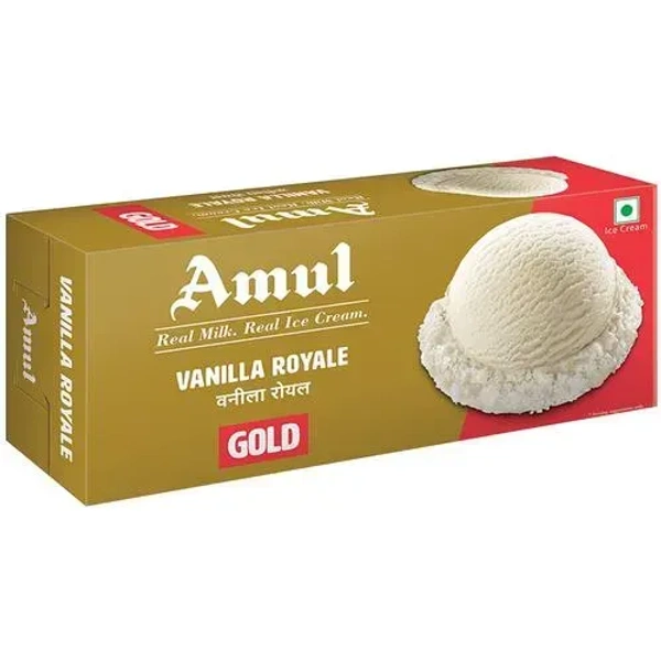 AMUL ICE CREAM BRICK VANILLA GOLD - 750ML