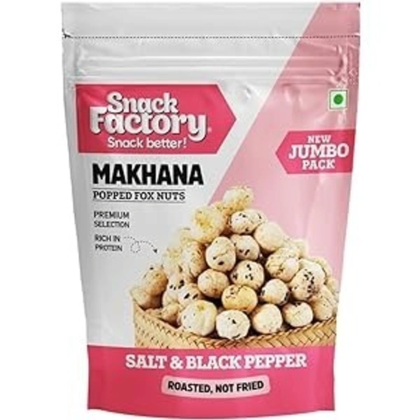 SNACK FACTORY MAKHANA SALT & BLACK PEPPER - 75GM