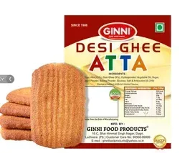 GINNI COW DESI GHEE ATTA BISCUITS - 300GM