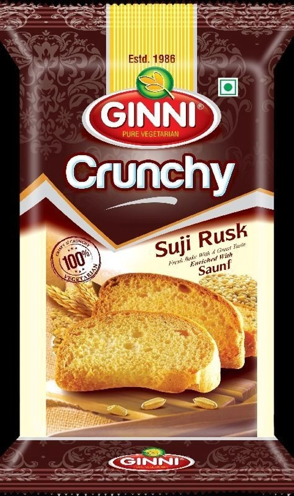 GINNI SUJI RUSK MILKY FINGER - 300GM