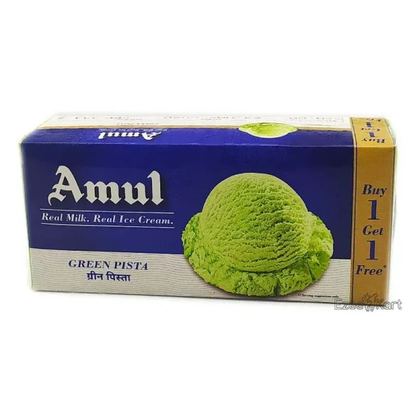 AMUL ICE CREAM BRICK GREEN PISTA - 750ML