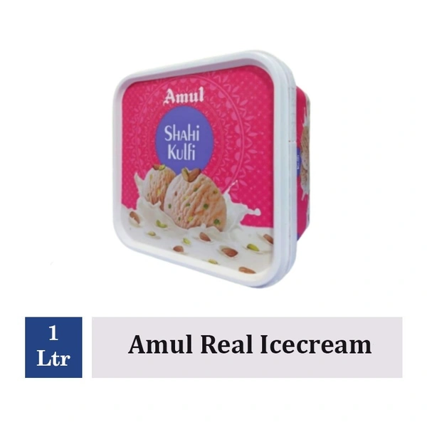 AMUL ICE CREAM TUB SHAHI KULFI - 1LTR