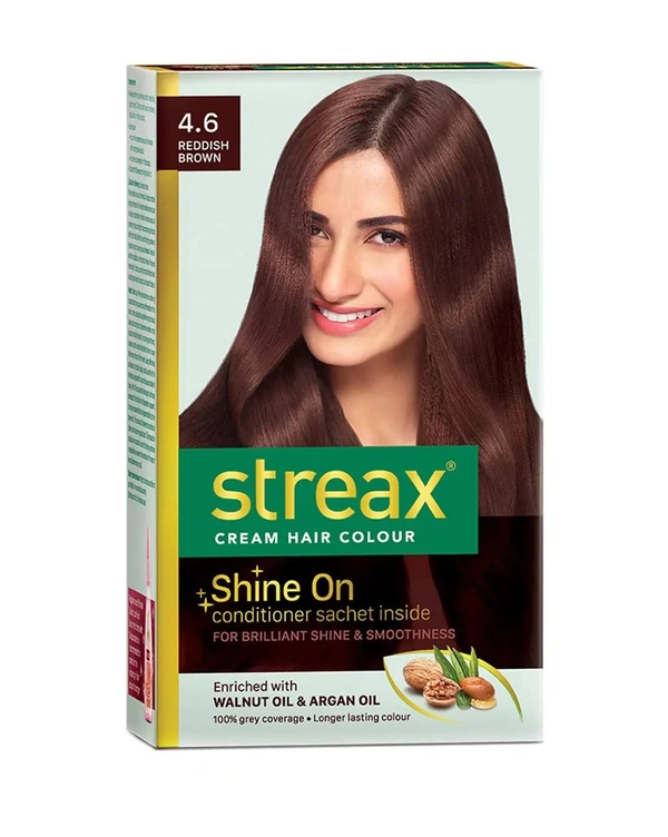 STREAX HAIR COLOUR 4.6 REDDISH BROWN - 50ML