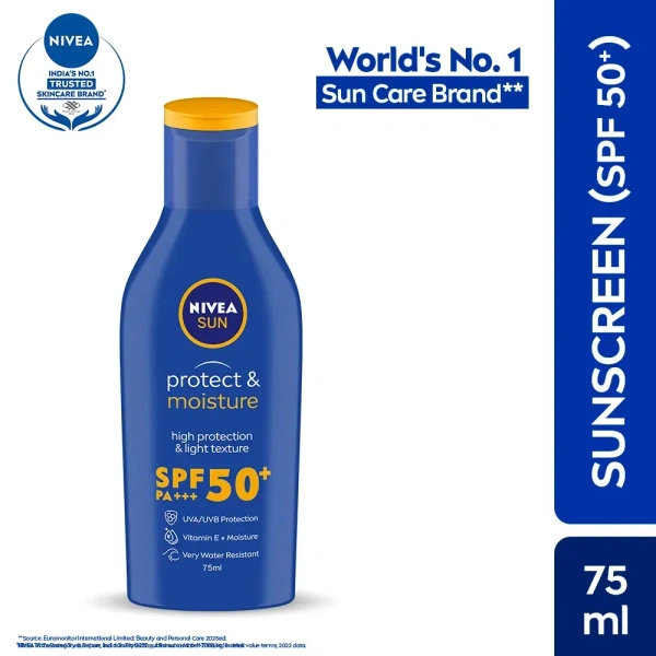 NIVEA BL SUN MOISTURISING SPF-50 - 75ML