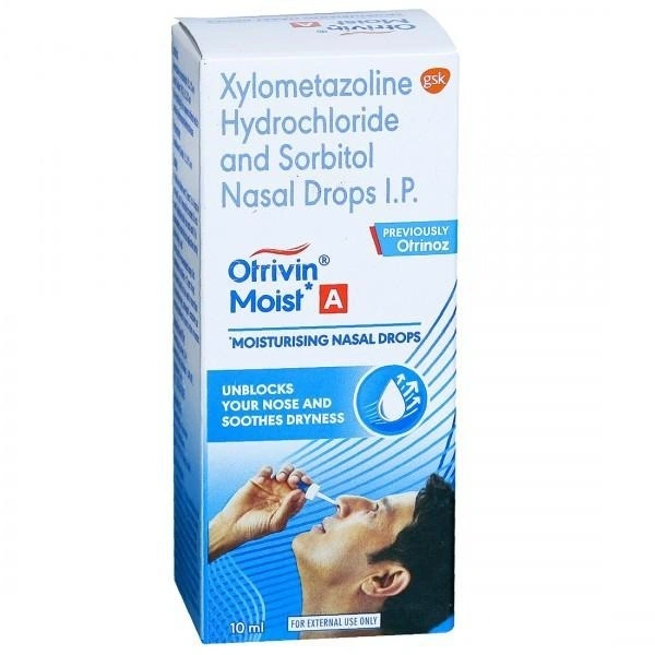 OTRIVIN MOIST A MOISTURISING NASAL DROPS - 10ML