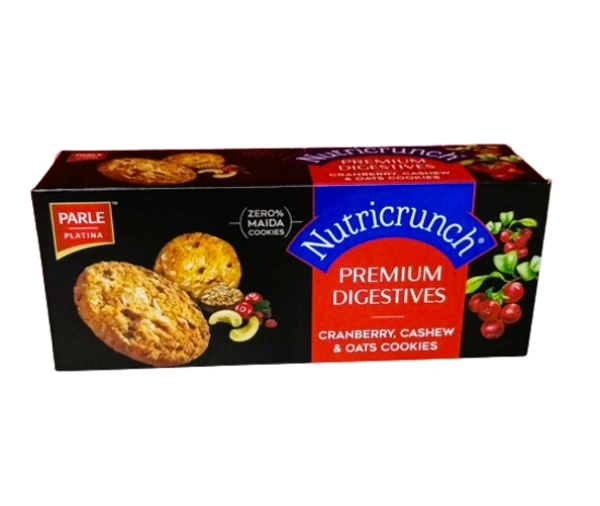 PARLE NUTRICRUNCH CRANBERRY CASHEW & OAT COOKIES - 75GM