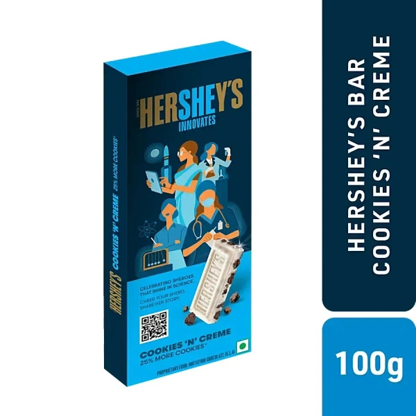 HERSHEYS COOKIES N CREME BAR - 100GM