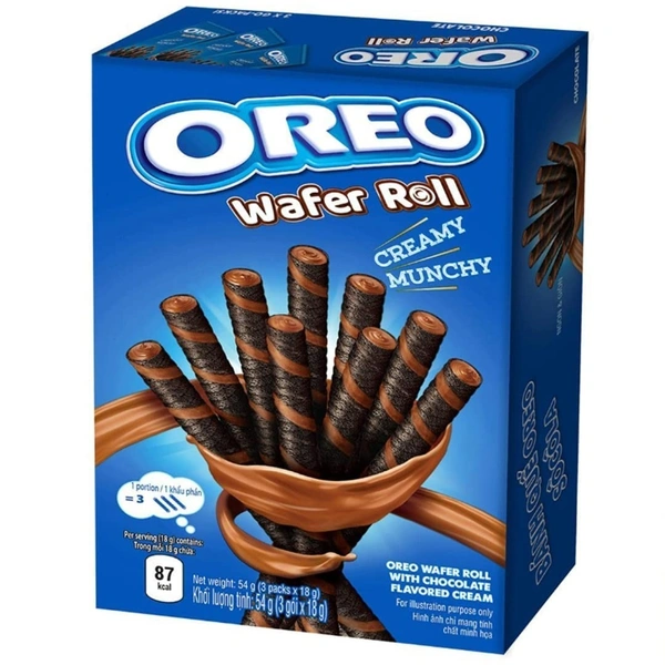 OREO IMPORTED WAFER ROLL CHOCOLATE - 140GM