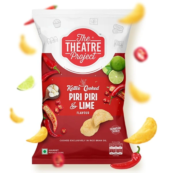 TTP KETTLE COOKED CHIPS PIRI PIRI & LIME - 72GM