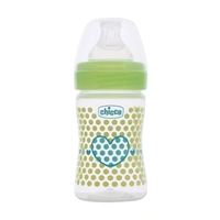 CHICCO BABY W/B FEEDING BOTTLE 0M GRN GREEN - GRN