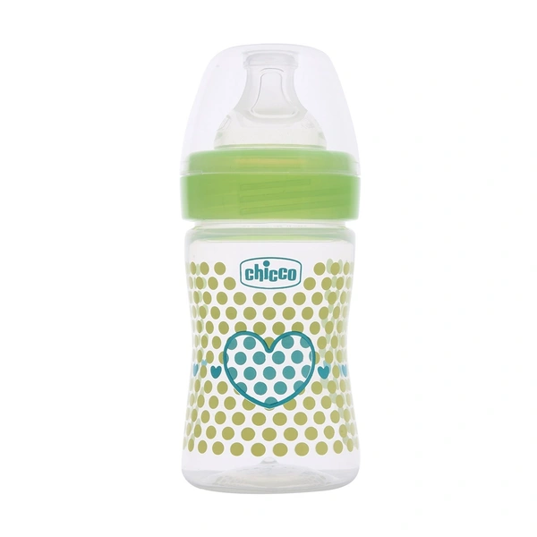 CHICCO BABY W/B FEEDING BOTTLE 0M GRN GREEN - GRN