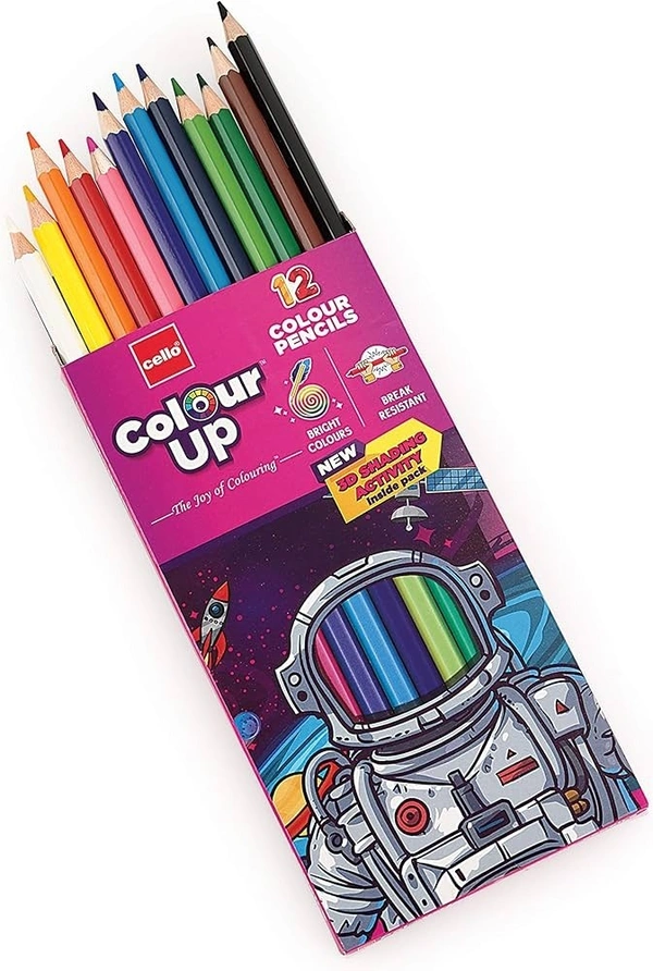 CELLO COLOUR-UP 12 COLOUR PENCILS - SET