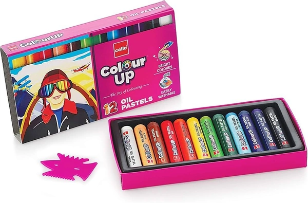 CELLO COOUR-UP 12 OIL PASTELS - SET