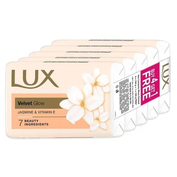 LUX SOAP VELVET GLOW 5NSET 4X - 4X100GM