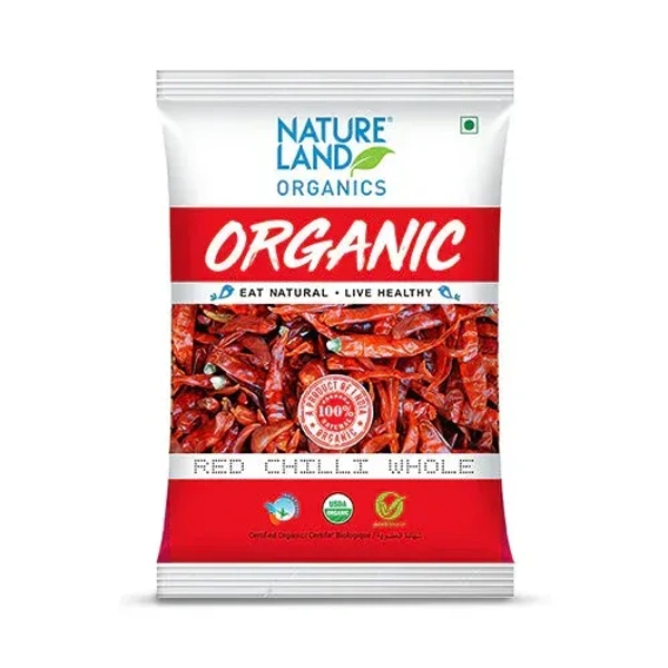 NLO ORGANIC RED CHILLI WHOLE - 50GM