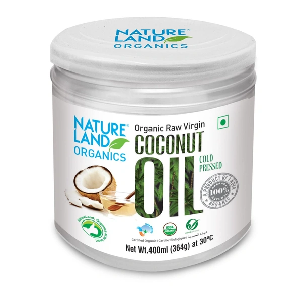 NLO ORGANIC COCONUT OIL RAW VIRGIN - 400ML