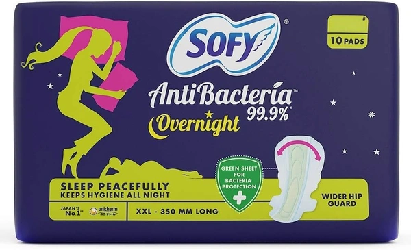 SOFY ANTI-BACTERIA OVER NIGHT XXL - 10N