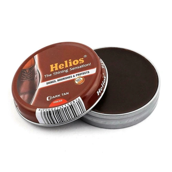 HELIOS SHOE WAX POLISH DARK TAN - 40GM