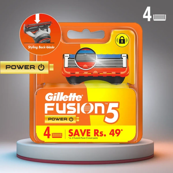 GILLETTE FUSION PWR CART - 4N