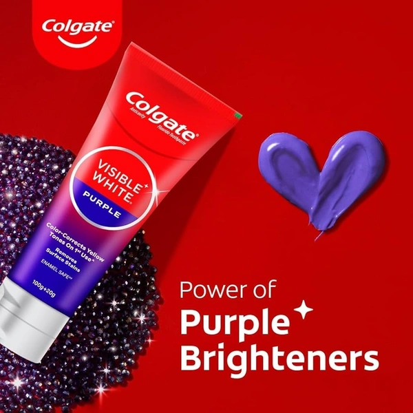 COLGATE T/P PURPLE VISIBLE WHT - 100GM